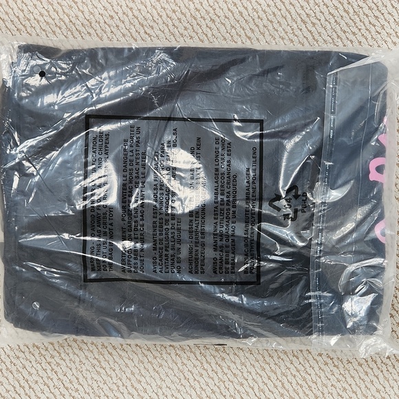 Black Hoodie with Pink Graphic, Large - Picture 3 of 3